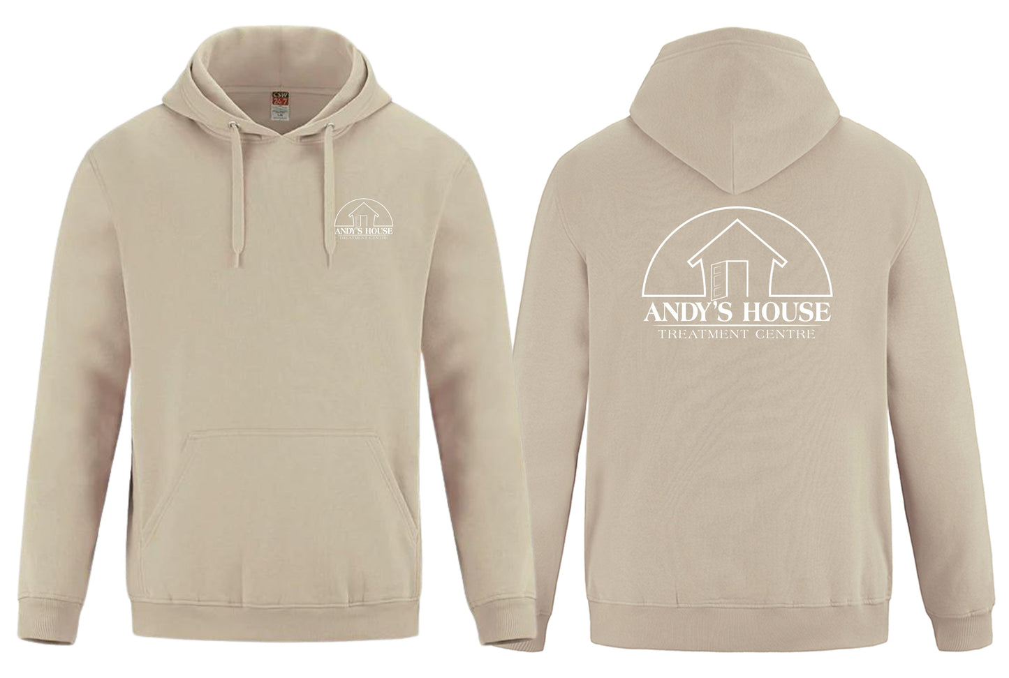 AH HOODIE LEFT CHEST & BACK PRINT