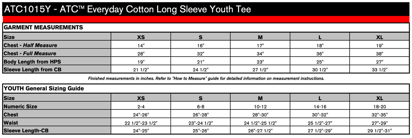 T-shirt à manches longues pour jeunes Edgewater