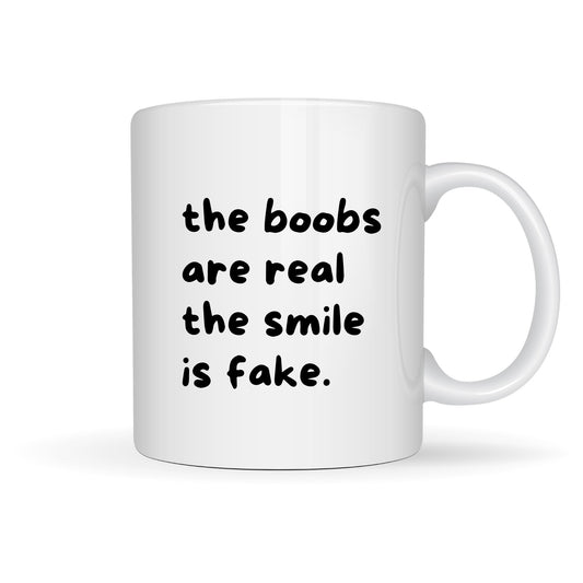 THE SMILE IS FAKE 15oz MUG