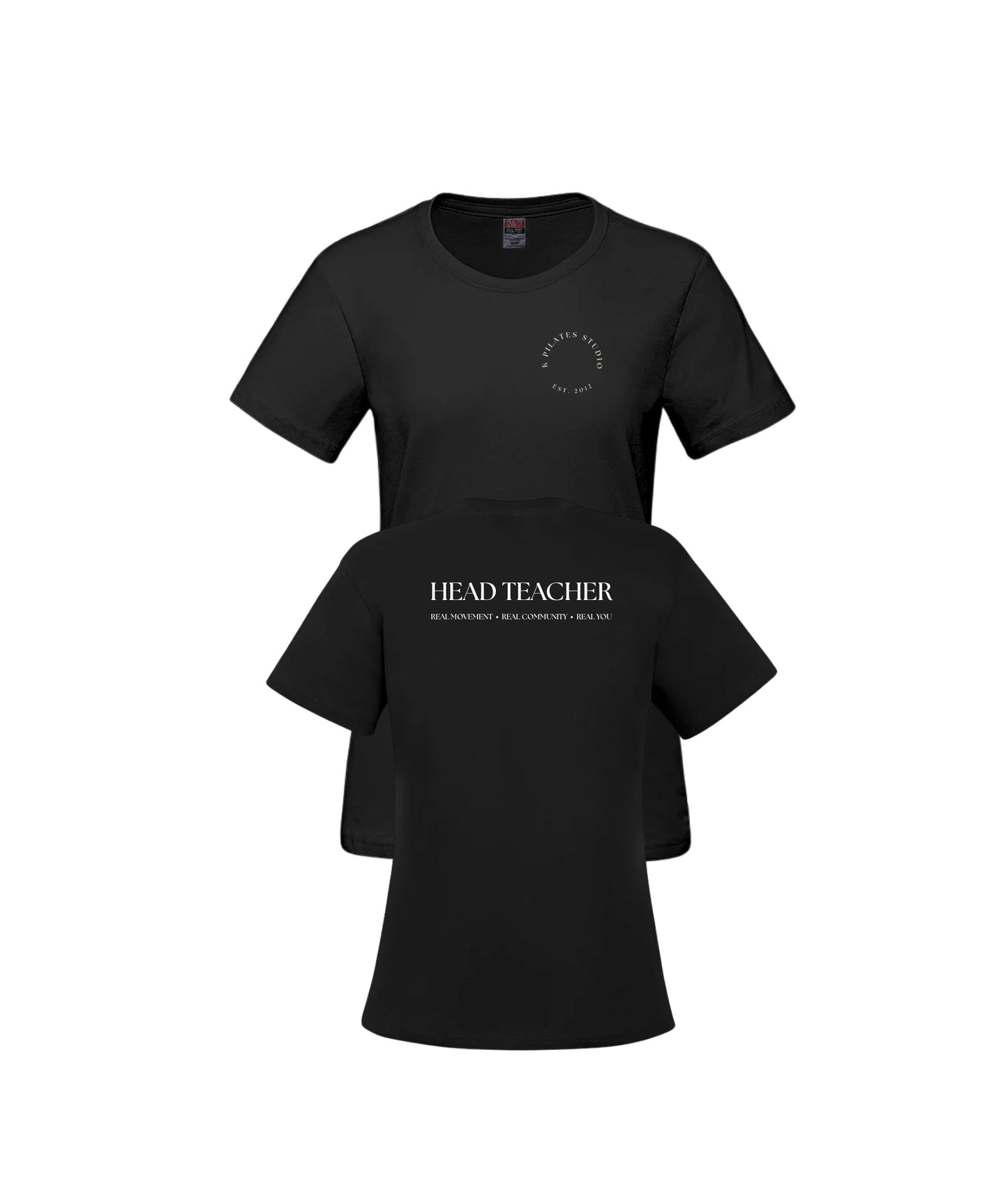 K-PILATES CIRCULAR LOGO-WOMEN'S CUT T-SHIRT