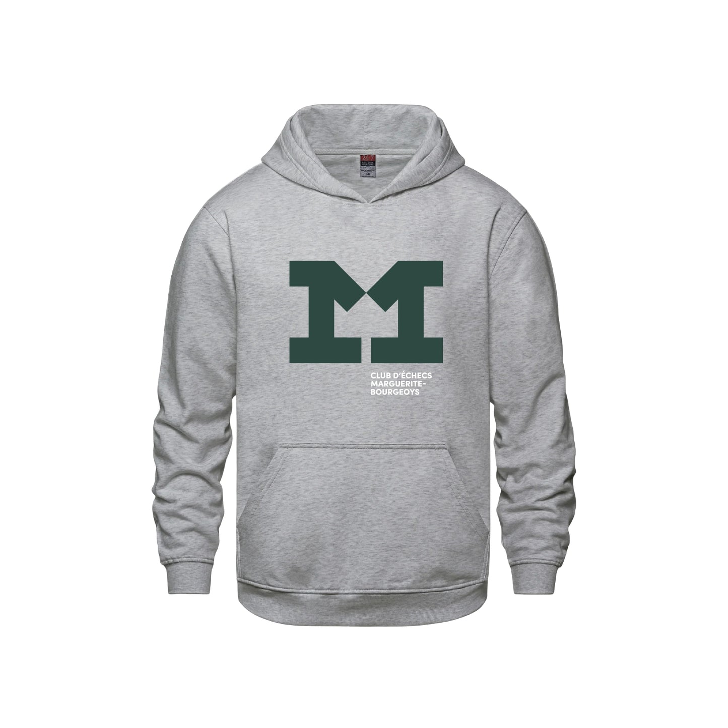 SWEAT-SHIRTS À CAPUCHE GRIS ENFANT CLUB D'ÉCHECS