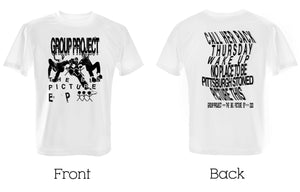 T-shirt de projet de groupe - Impression complète sur le devant et le dos - Design EP - Blanc