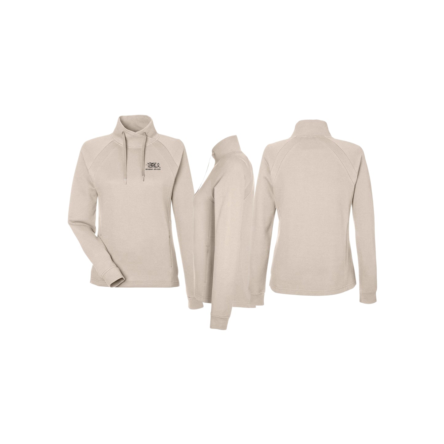 Pull-over à col croisé en maille gaufrée pour femme