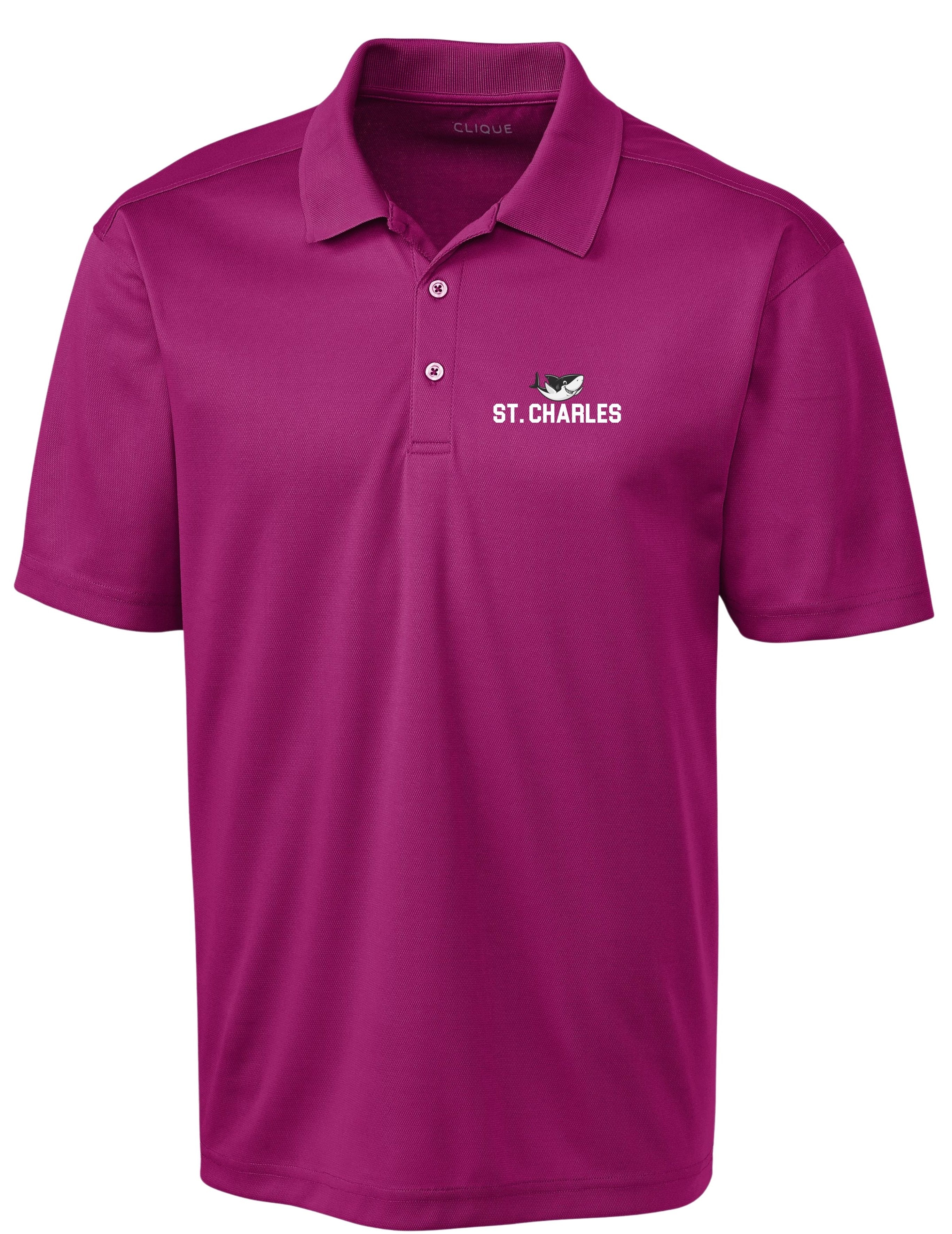 St Charles Adult Performance Polo 2XL GALA PINK