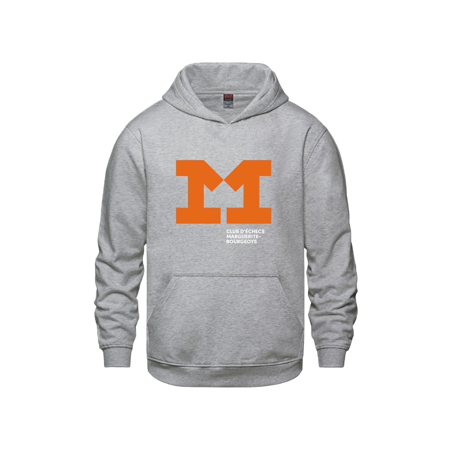 SWEAT-SHIRTS À CAPUCHE GRIS ENFANT CLUB D'ÉCHECS