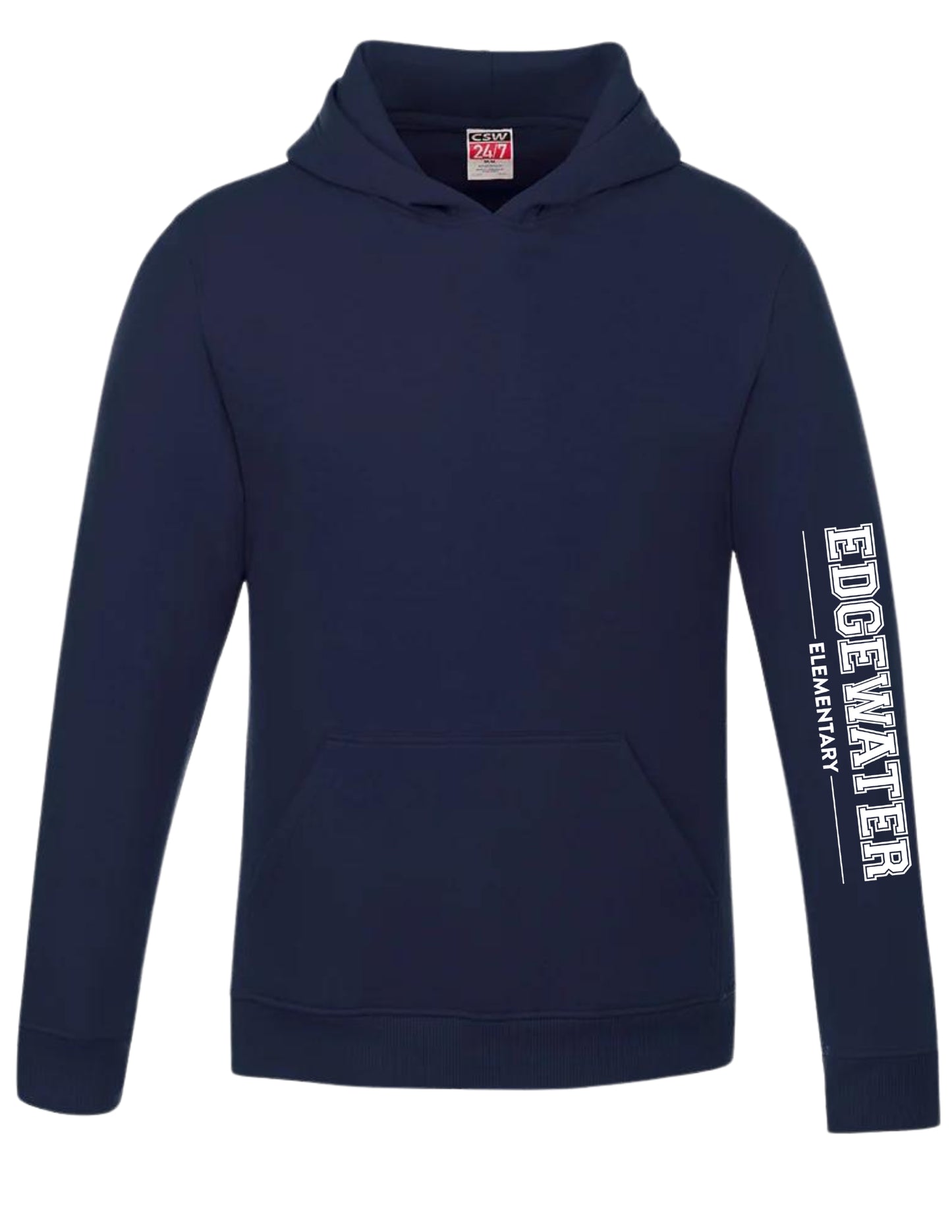 Sweat à capuche Edgewater pour jeunes - Imprimé sur les bras