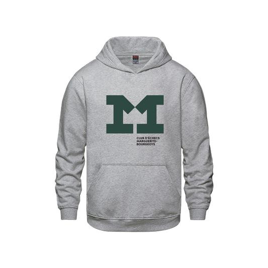 SWEAT-SHIRTS À CAPUCHE GRIS ENFANT CLUB D'ÉCHECS