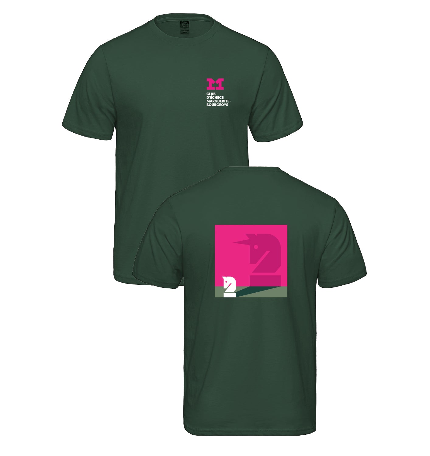 T-SHIRT ADULTE DU CLUB D'ÉCHECS MAGIC KNIGHT