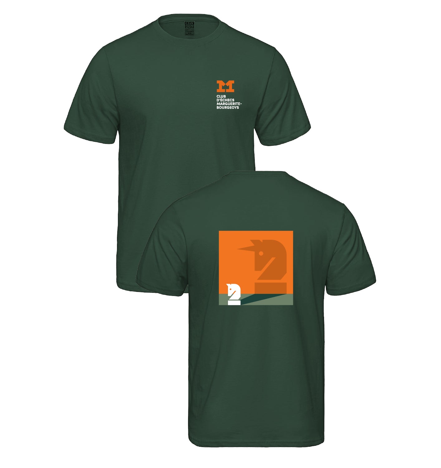 T-SHIRT ADULTE DU CLUB D'ÉCHECS MAGIC KNIGHT