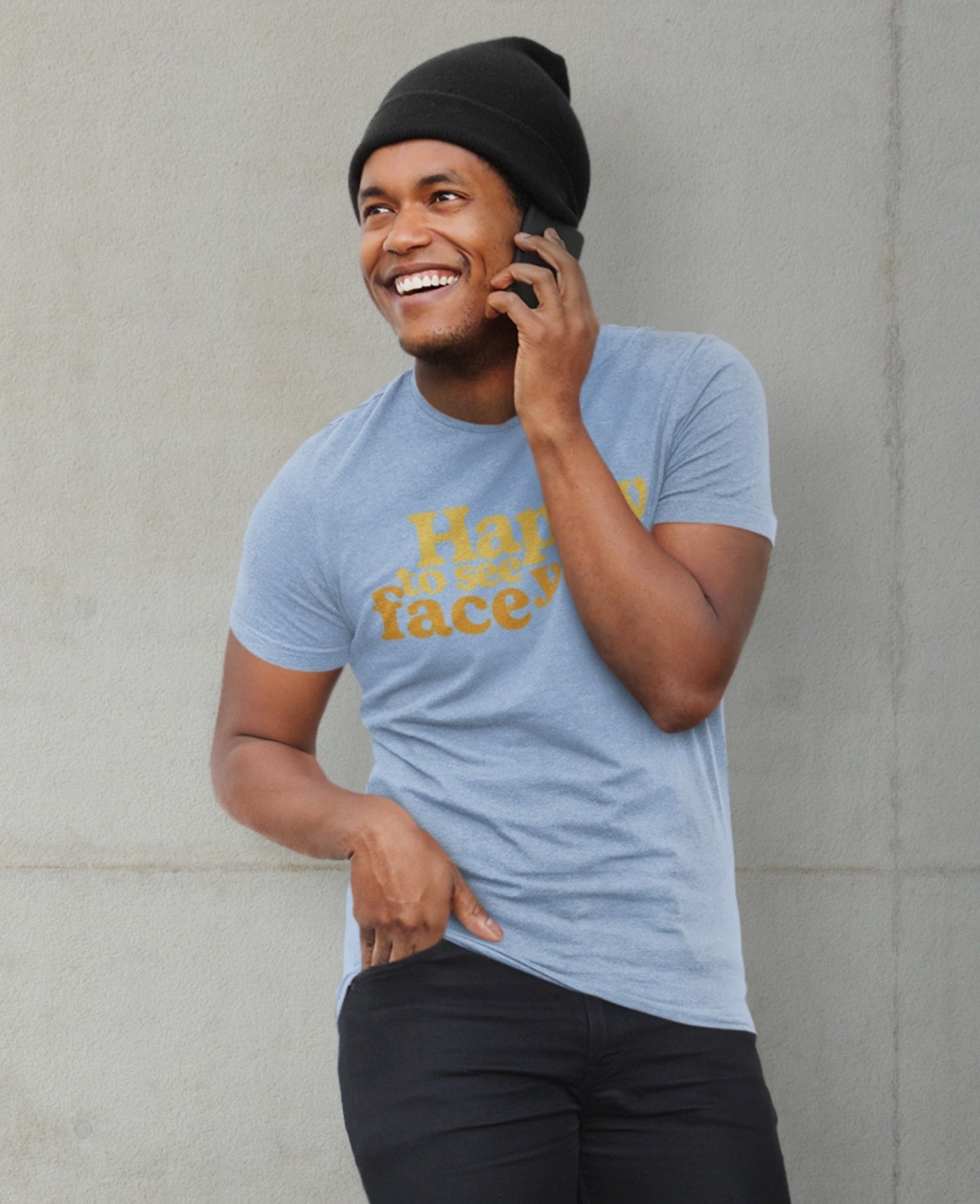 T-shirt Heureux de voir votre visage