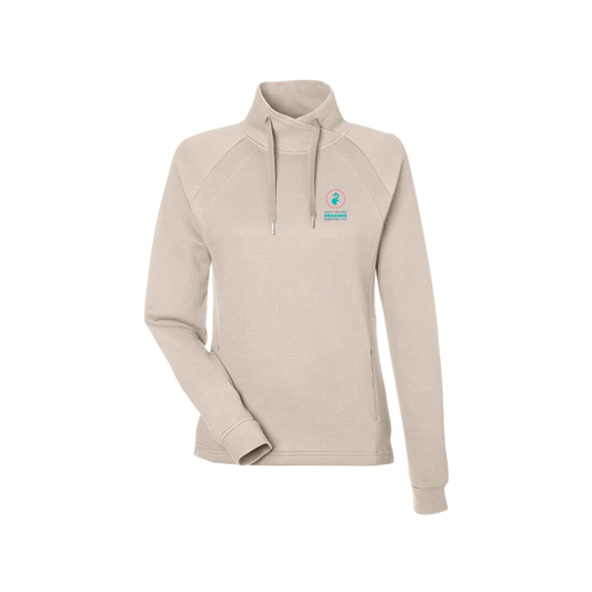 Women's Rhythm Waffle Cross-Neck Pullover