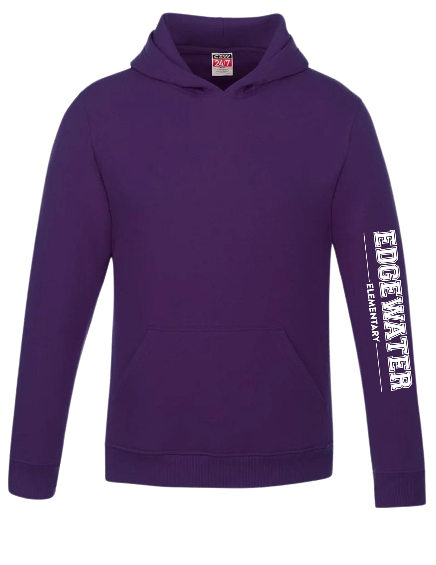 Sweat à capuche Edgewater pour jeunes - Imprimé sur les bras