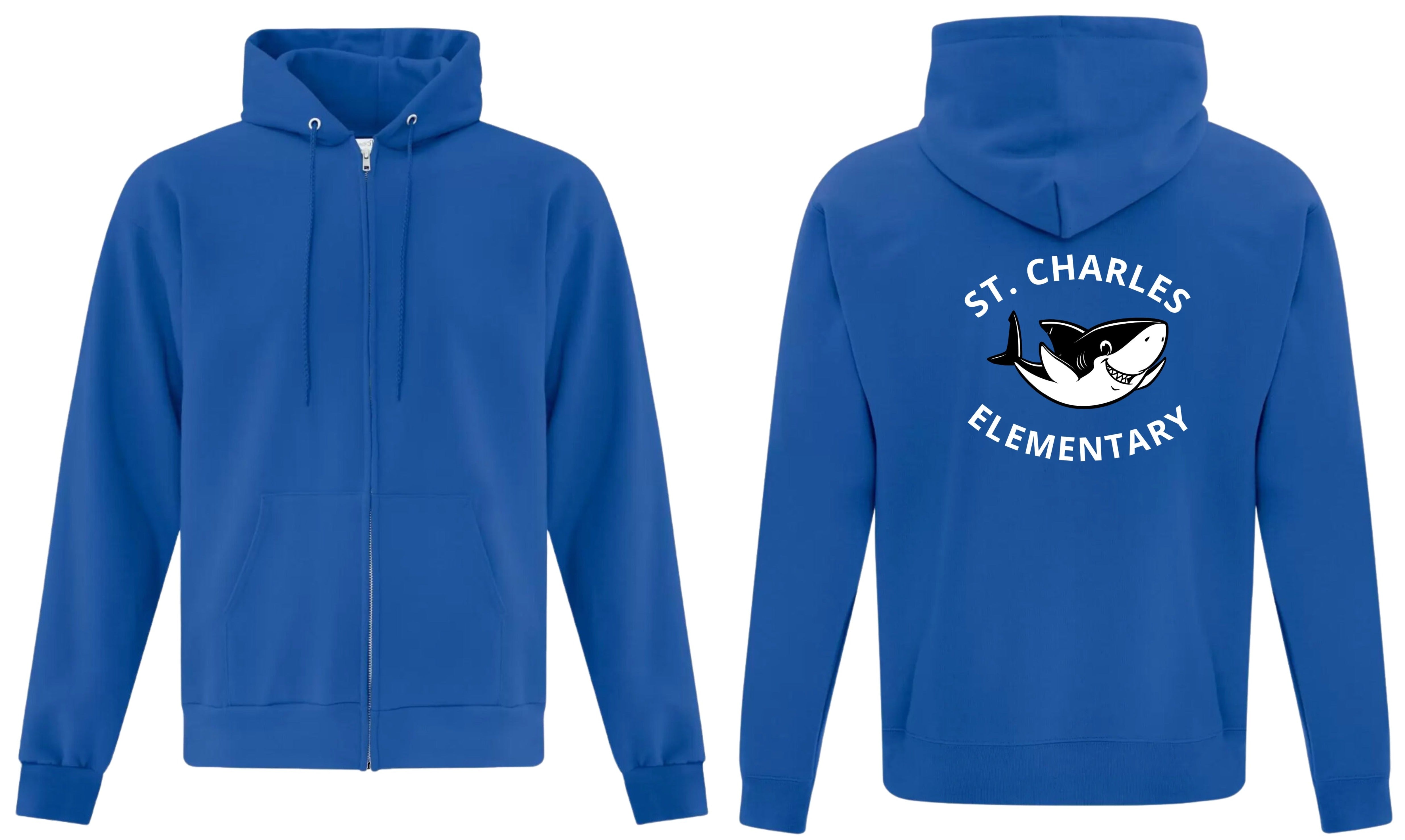 St Charles Adult Full Zip Sweatshirt