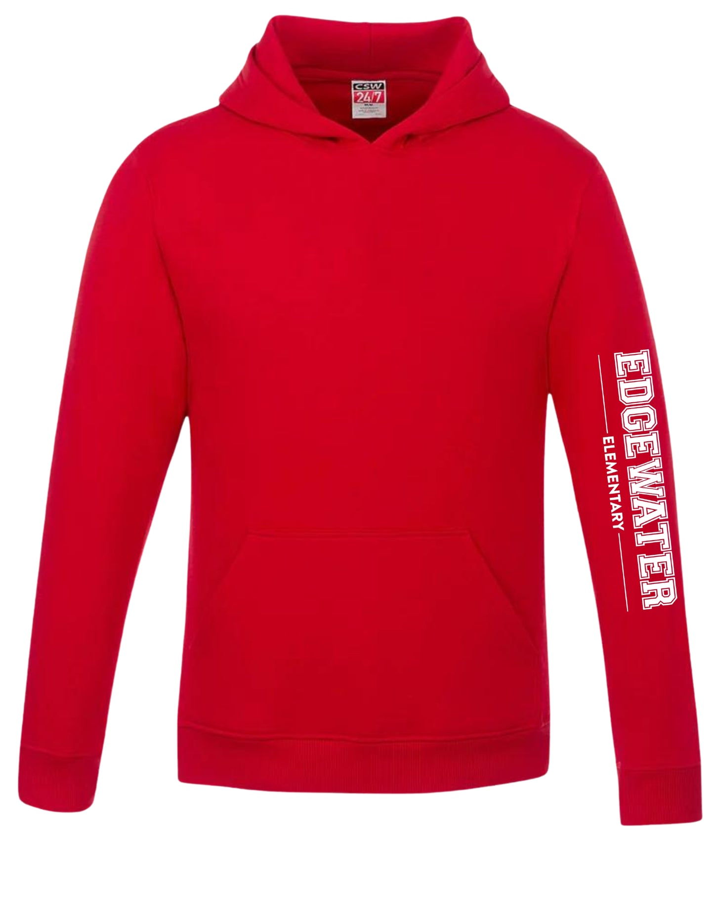 Sweat à capuche Edgewater pour jeunes - Imprimé sur les bras