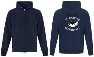 St Charles Adult Full Zip Sweatshirt