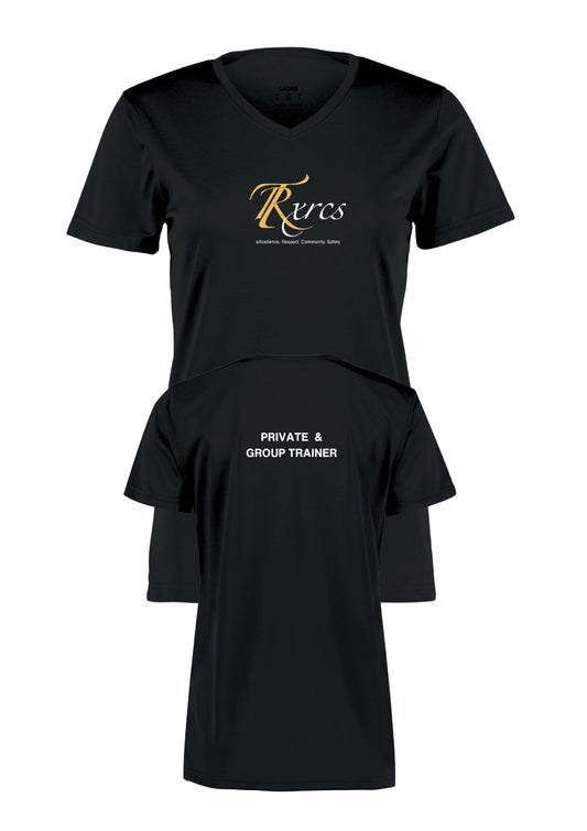 T-shirt de performance à col en V pour femme TR