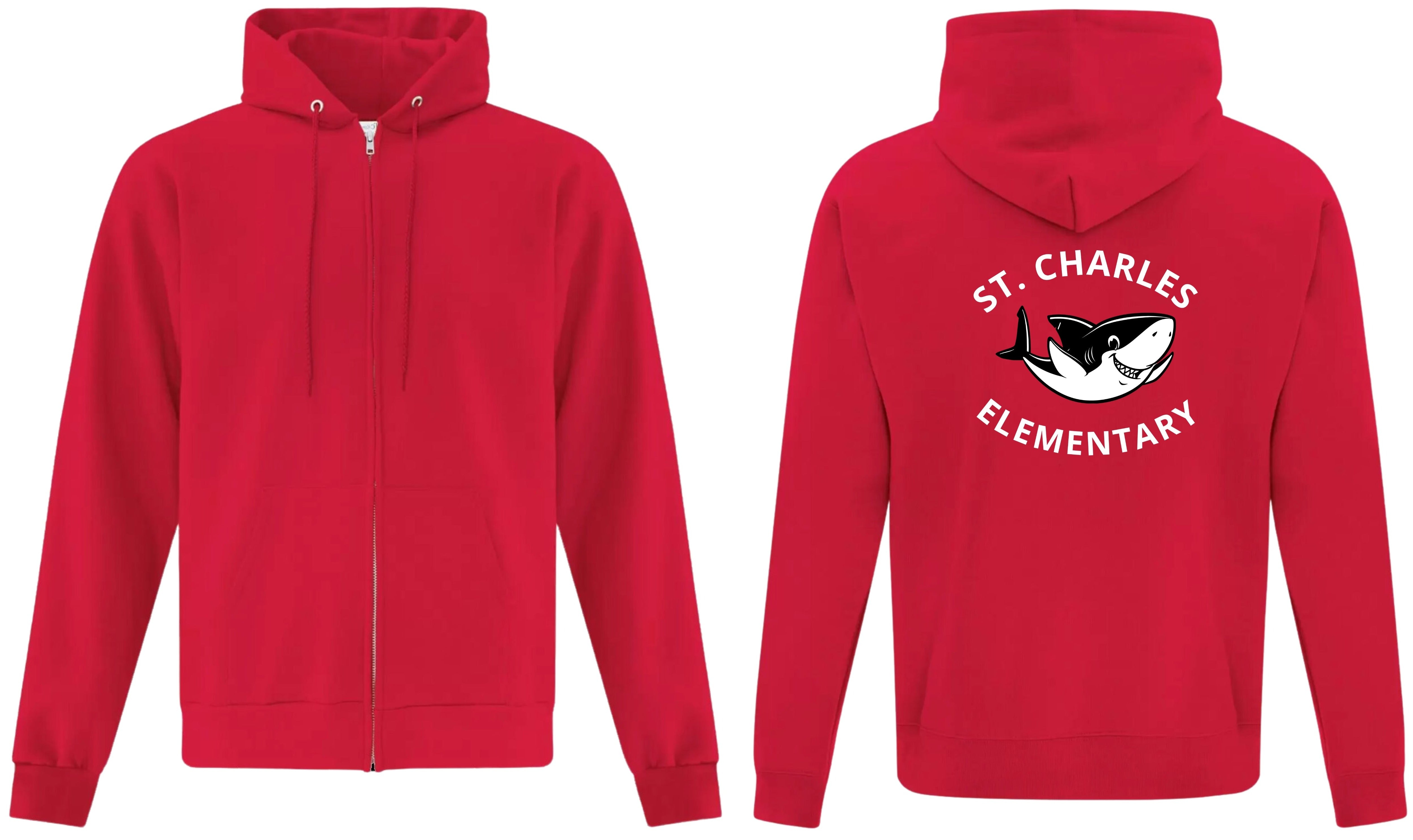 St Charles Adult Full Zip Sweatshirt