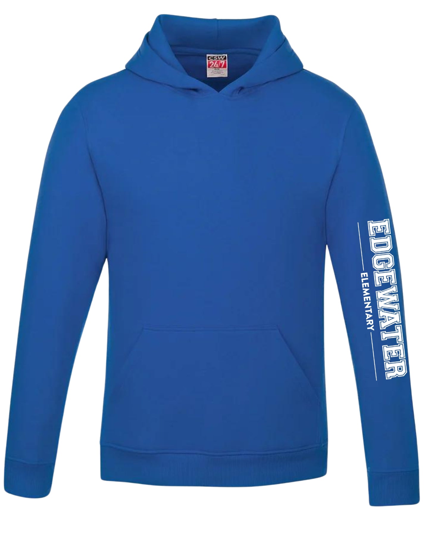 Sweat à capuche Edgewater pour jeunes - Imprimé sur les bras