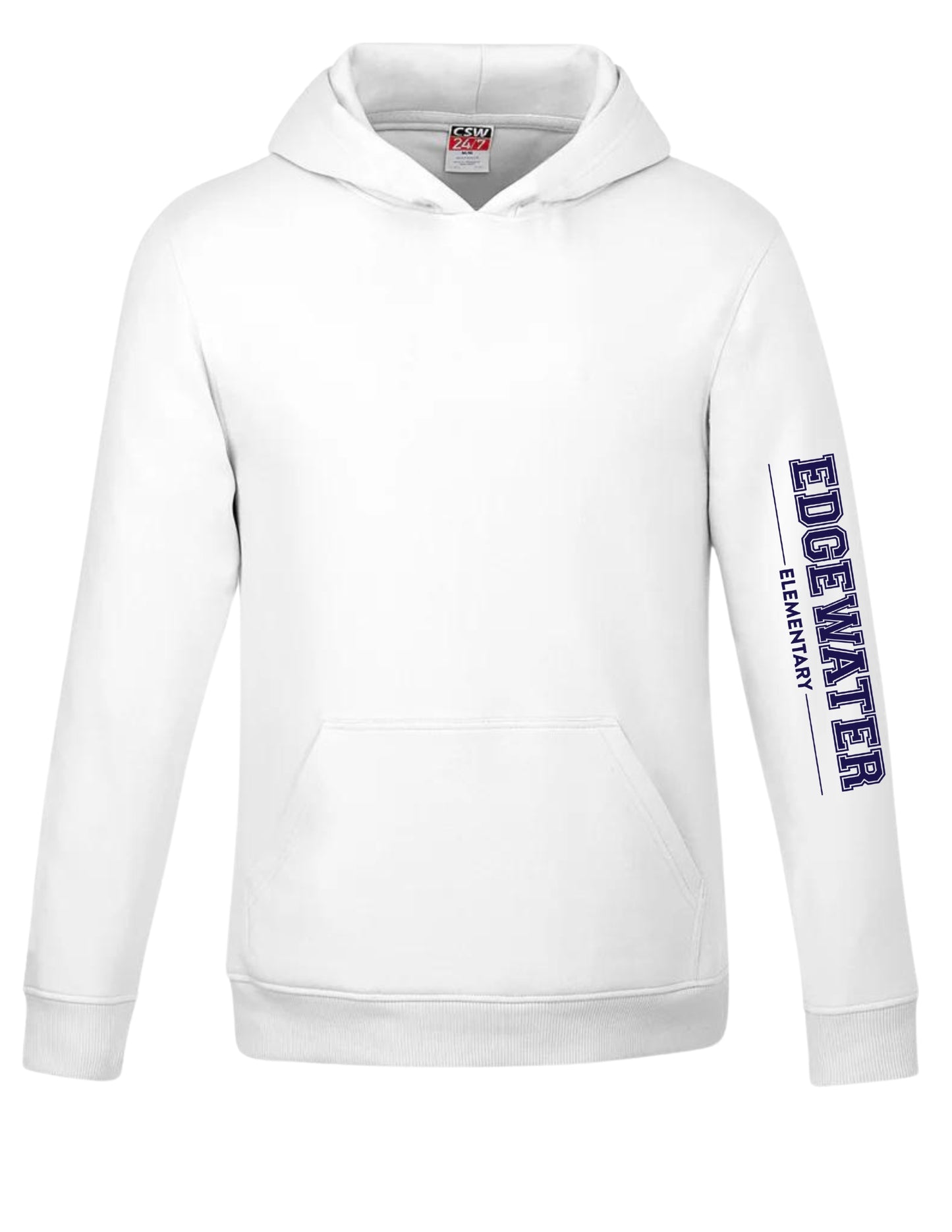 Sweat à capuche Edgewater pour jeunes - Imprimé sur les bras