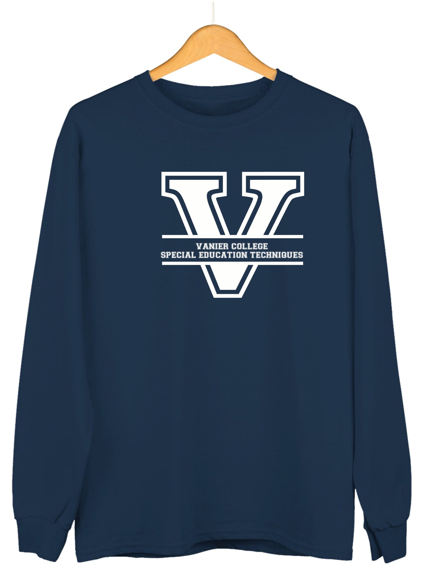 Pull ras du cou Vanier SET-V à grand imprimé sur le devant