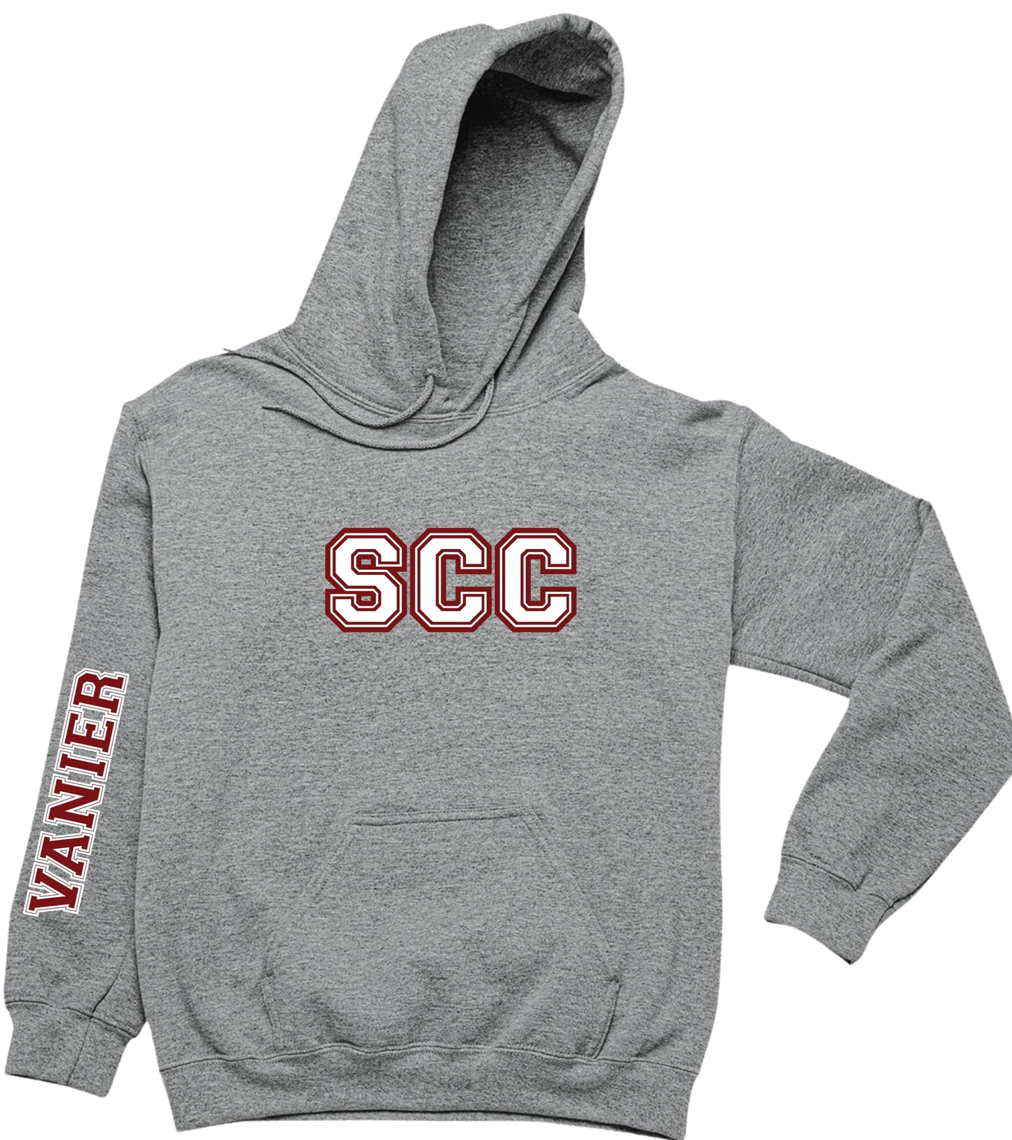 Vanier SCC Hoodie With School Down Arm