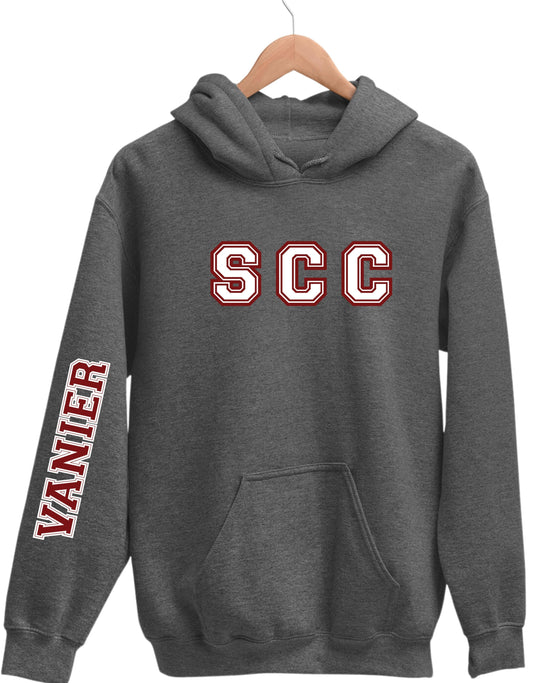 Vanier SCC Hoodie With School Down Arm