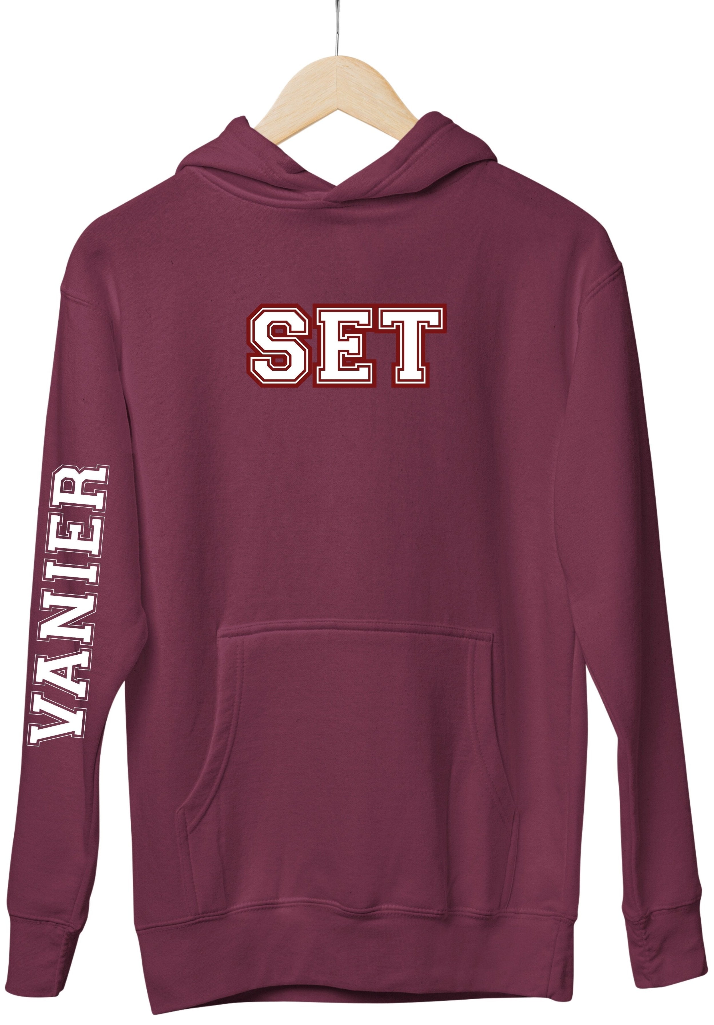 Vanier SET Hoodie With School Down Arm