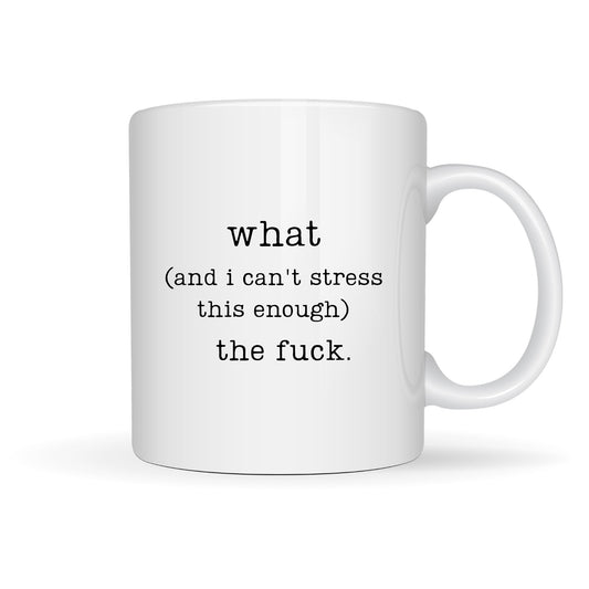 I CAN'T STRESS THIS ENOUGH 15oz MUG
