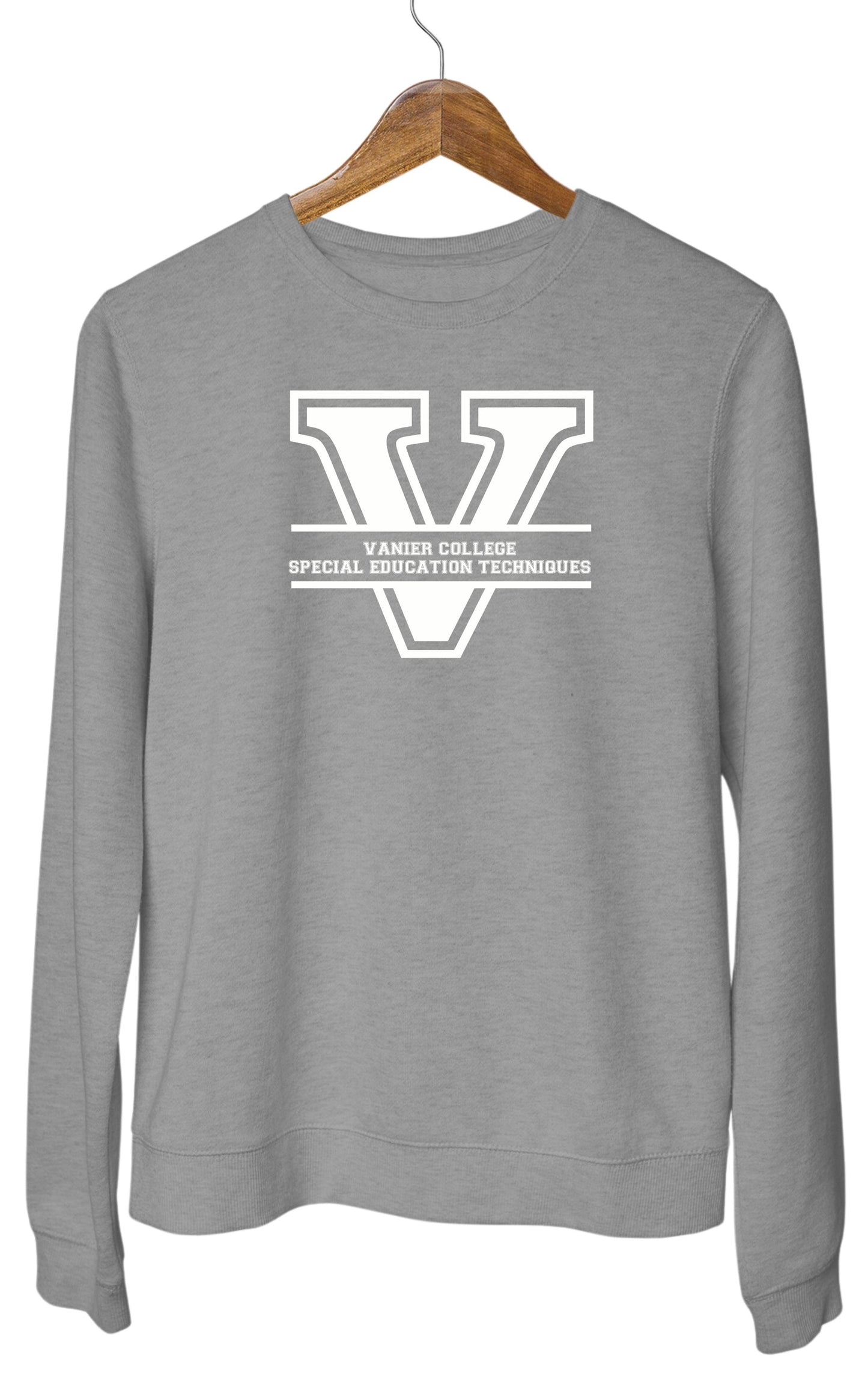 Pull ras du cou Vanier SET-V à grand imprimé sur le devant