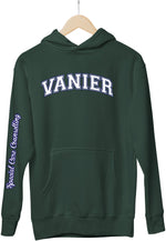 Load image into Gallery viewer, Vanier Hoodie Across Chest With SCC Program Down Arm
