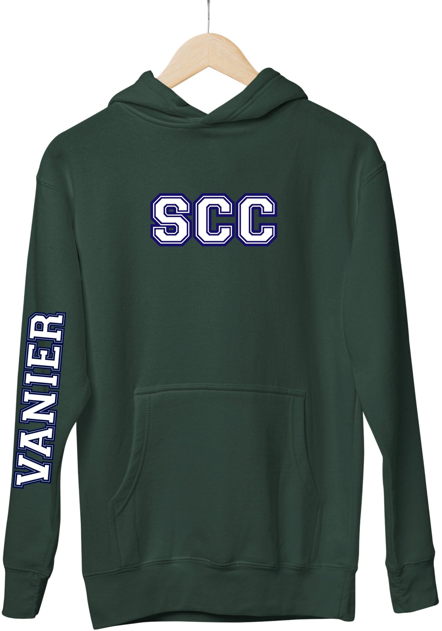 Vanier SCC Hoodie With School Down Arm