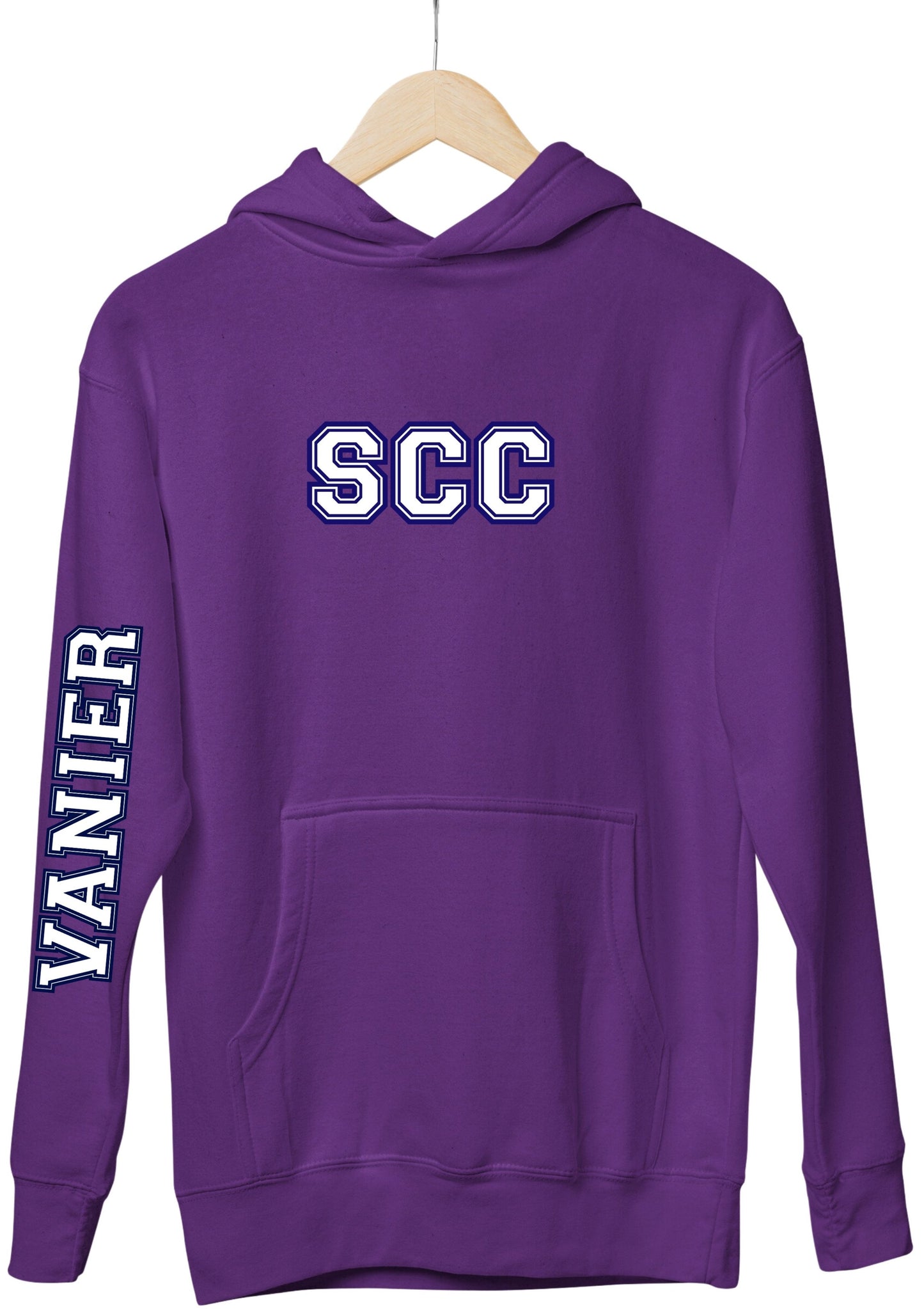 Vanier SCC Hoodie With School Down Arm