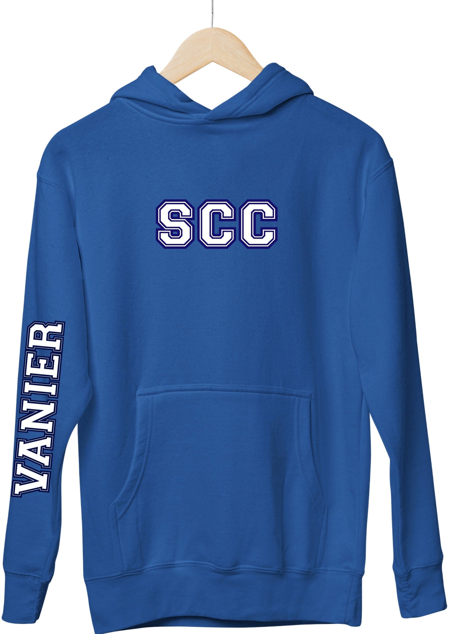 Vanier SCC Hoodie With School Down Arm