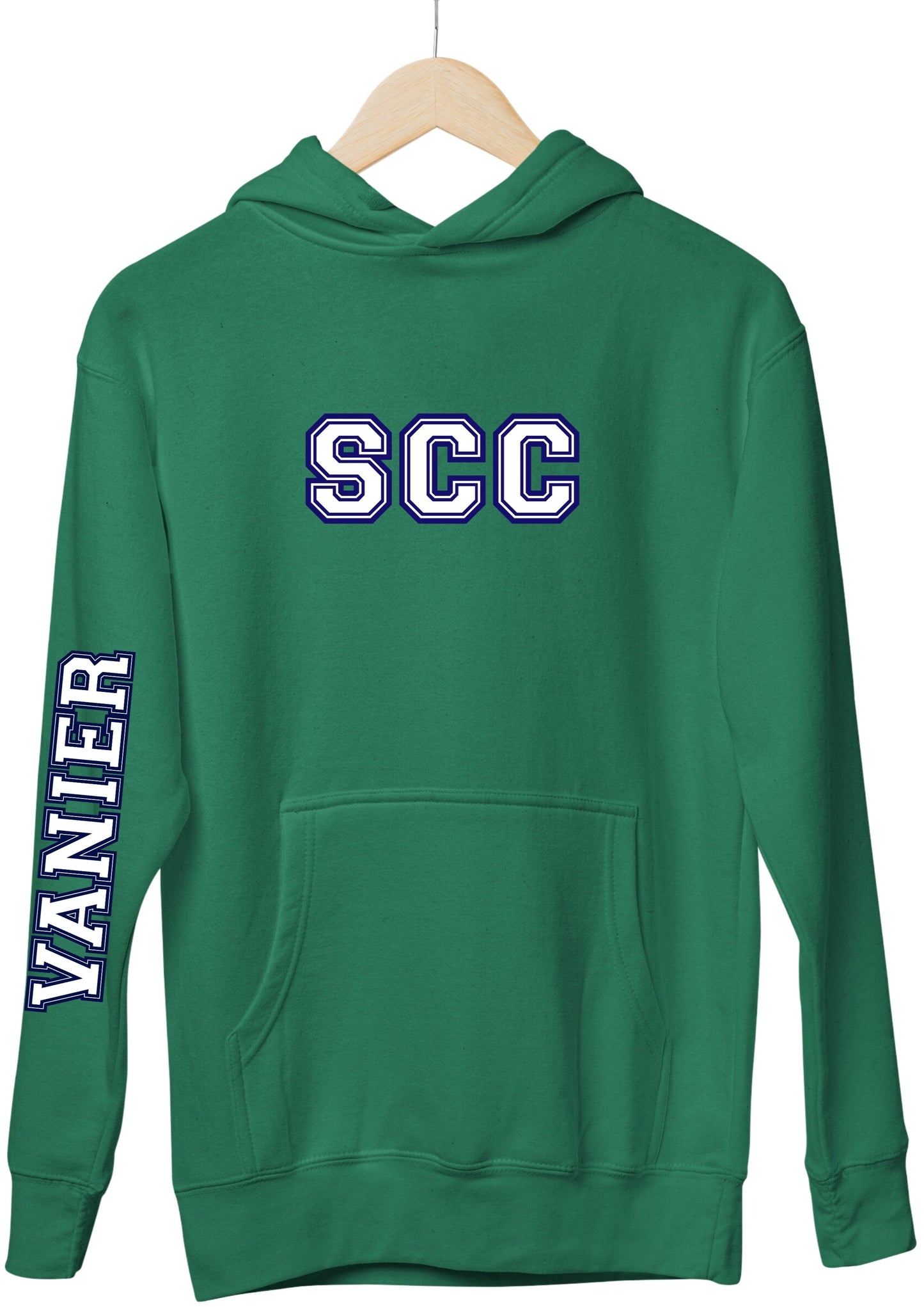 Vanier SCC Hoodie With School Down Arm