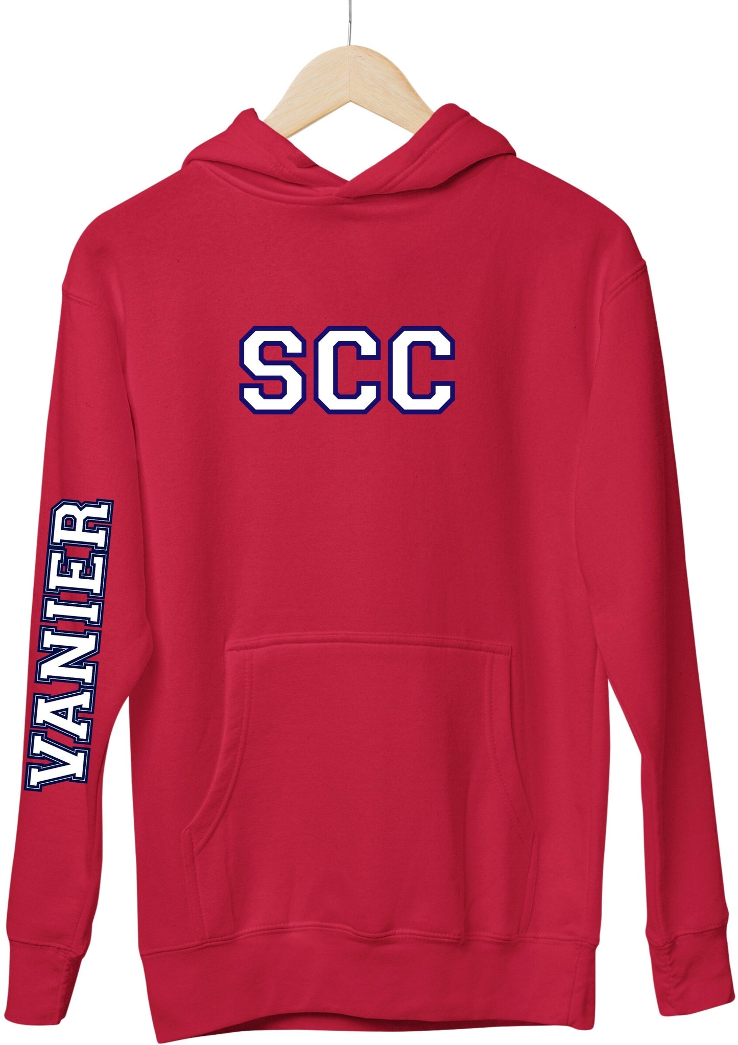 Vanier SCC Hoodie With School Down Arm