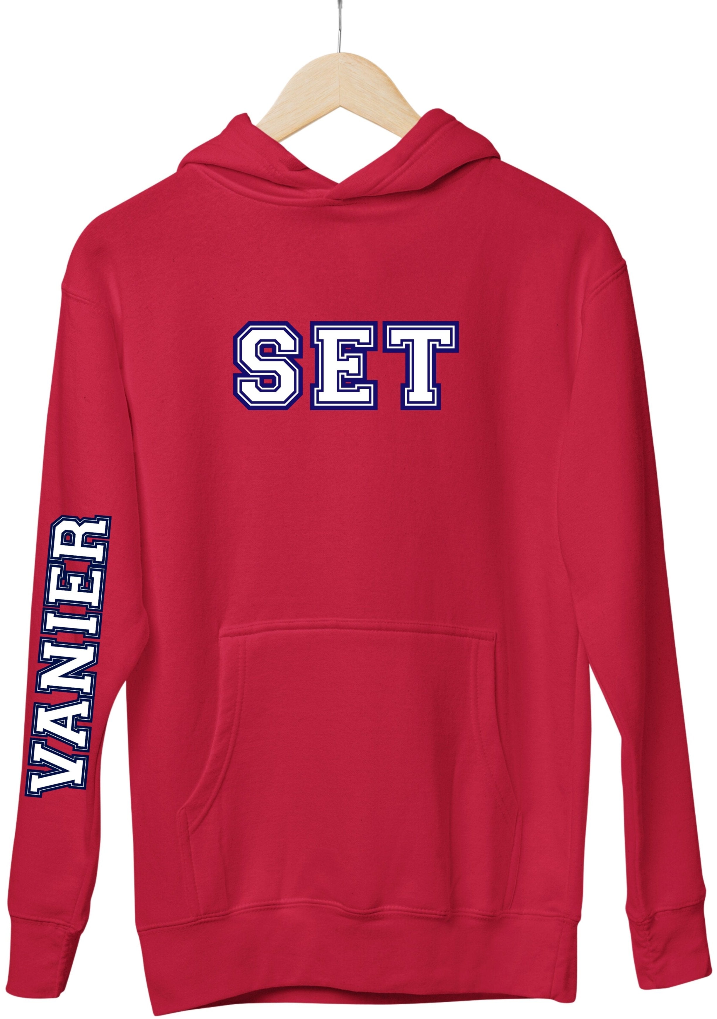 Vanier SET Hoodie With School Down Arm