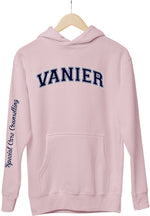 Load image into Gallery viewer, Vanier Hoodie Across Chest With SCC Program Down Arm
