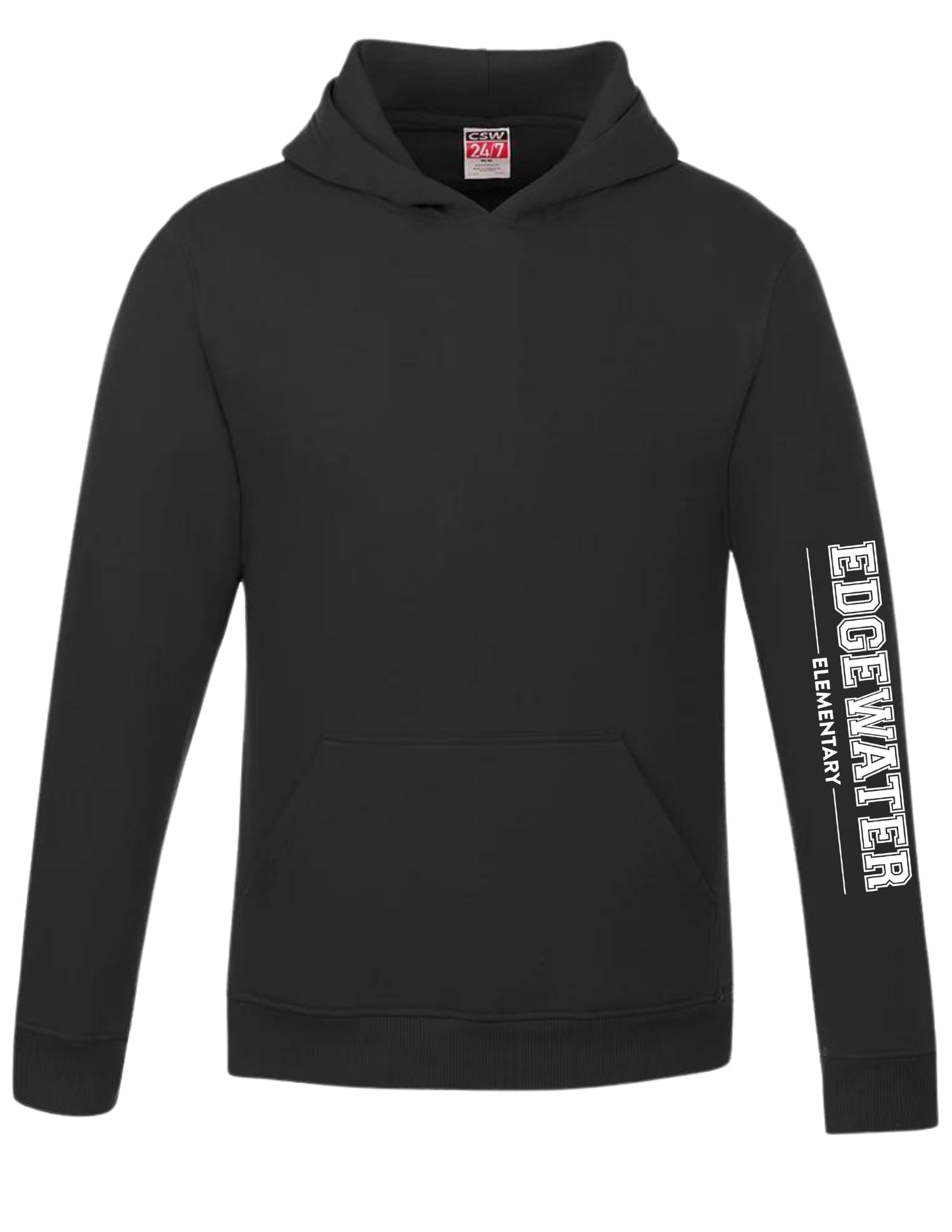 Sweat à capuche Edgewater pour jeunes - Imprimé sur les bras