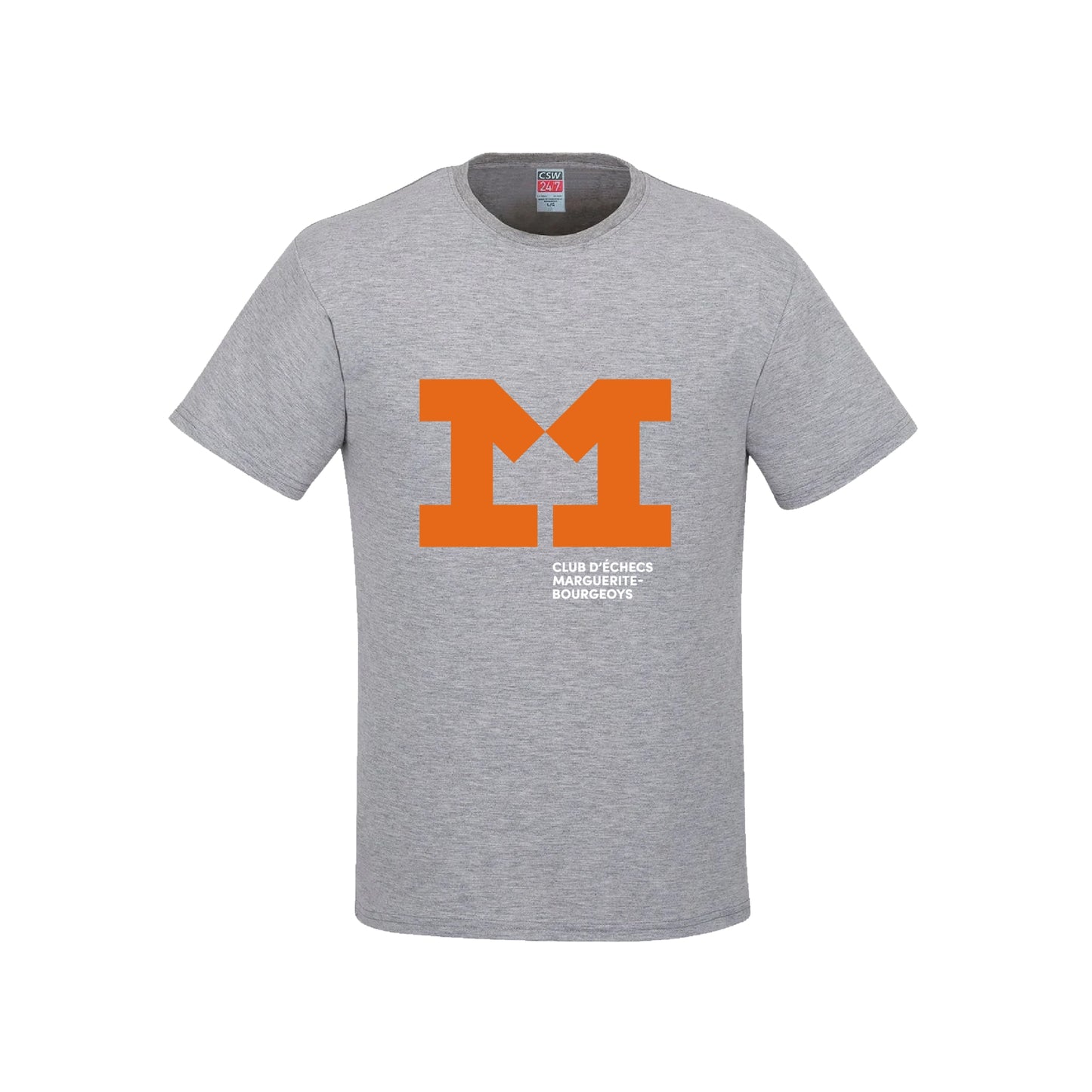 CHESS CLUB ADULT SPORT GREY T-SHIRT
