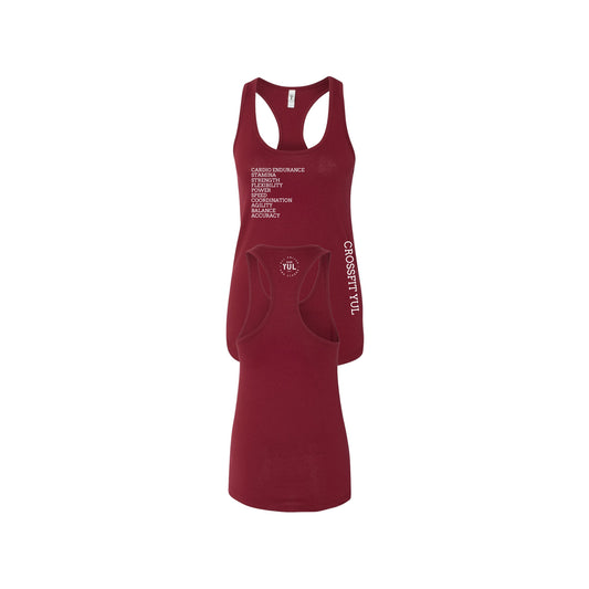 CROSSFIT 10 PHYSICAL CAPACITIES RACERBACK TANK