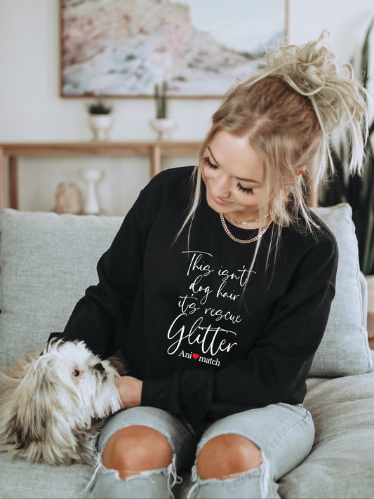 Animatch Glitter Crewneck