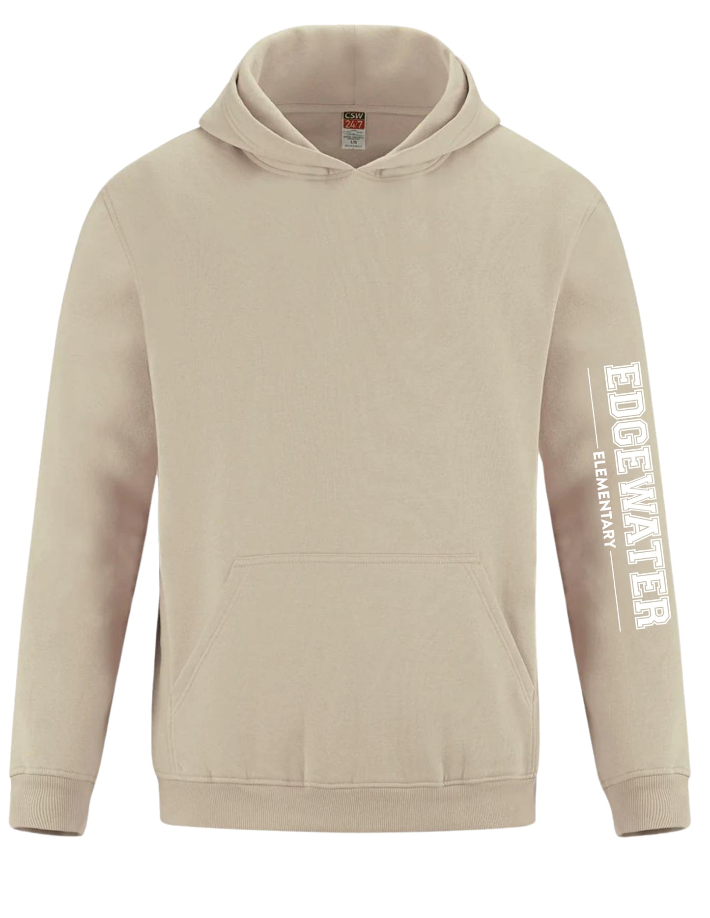 Sweat à capuche Edgewater pour jeunes - Imprimé sur les bras