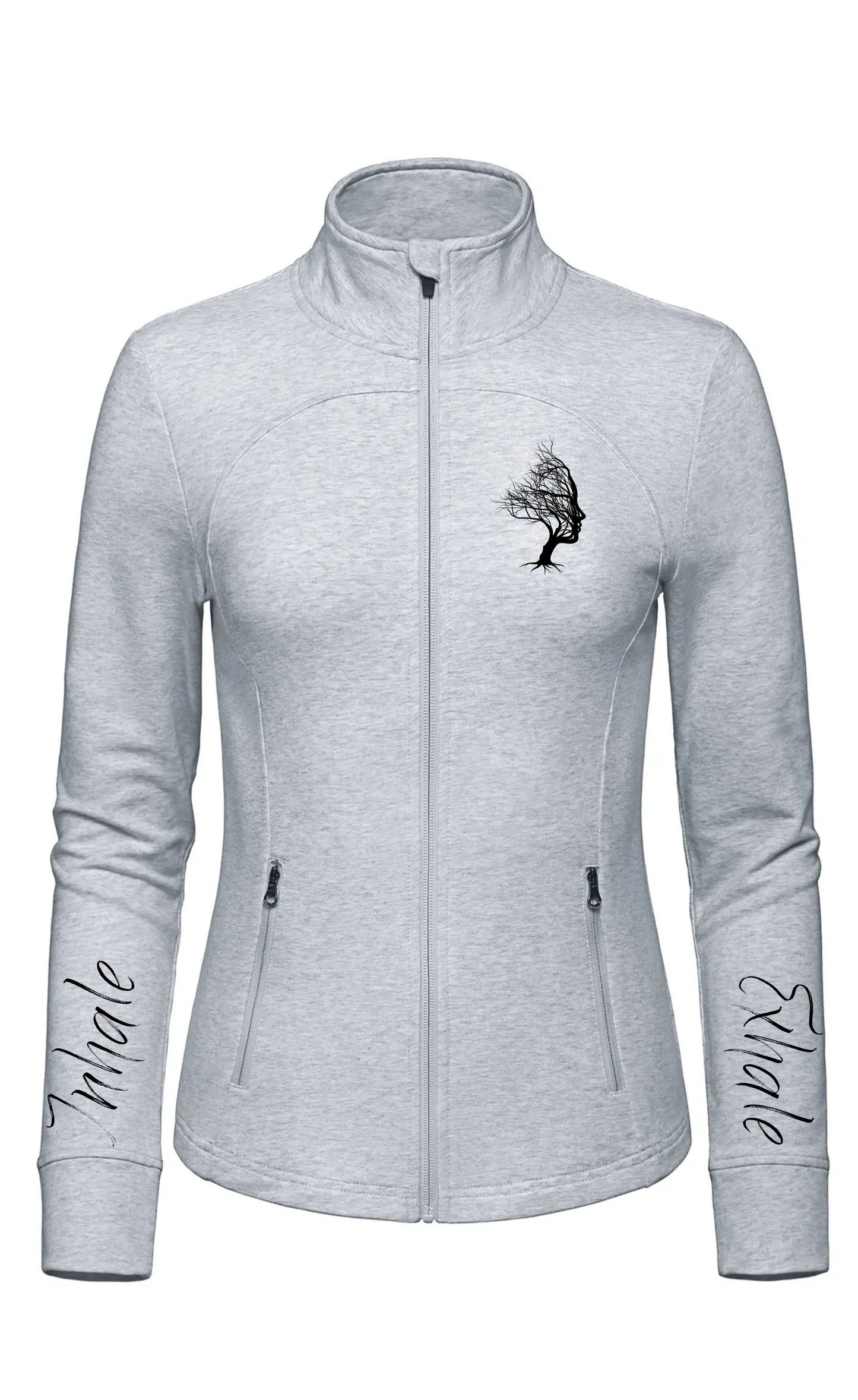 MODO FULL ZIP FITTED JACKET BRANCHES-SPORT GREY