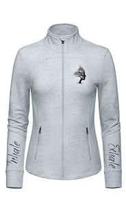 MODO FULL ZIP FITTED JACKET BRANCHES-SPORT GREY