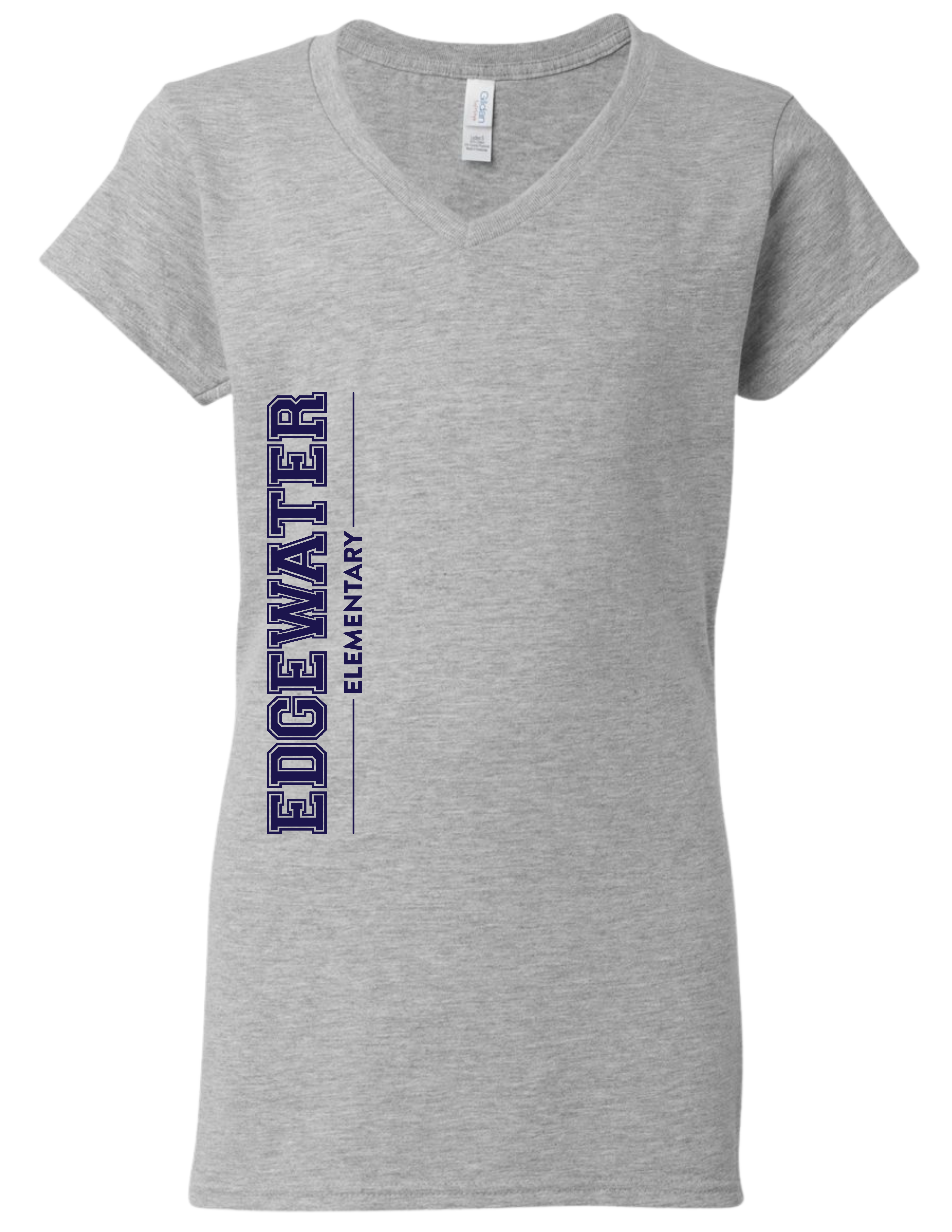 EDGEWATER V NECK SIDE PRINT