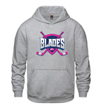 Load image into Gallery viewer, BLADES ADULT HOODIE PINK LOGO
