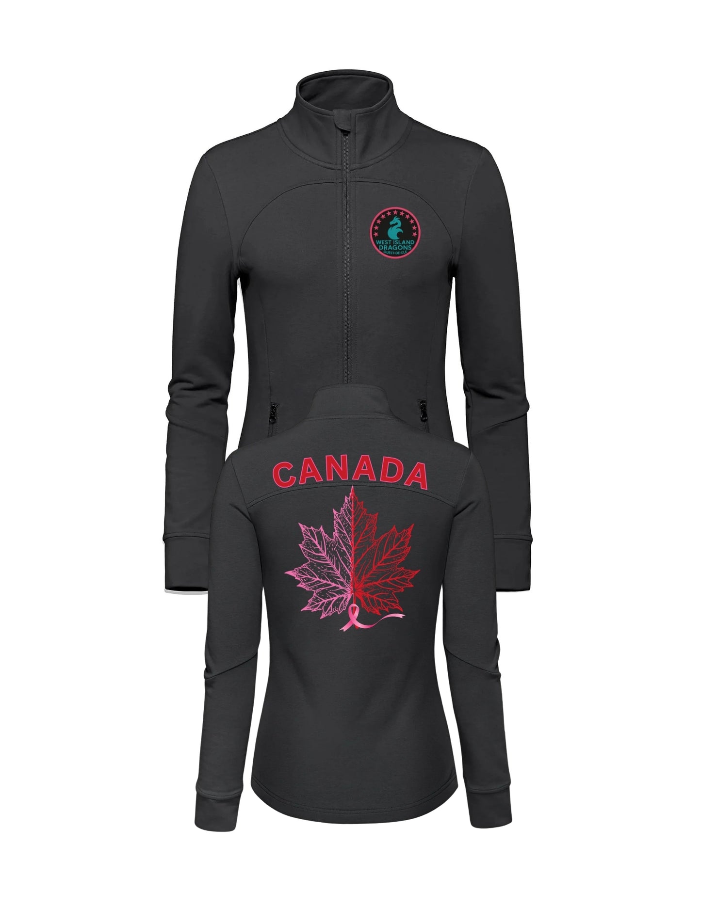 VESTE EXTENSIBLE À FERMETURE ÉCLAIR INTÉGRALE LARGE