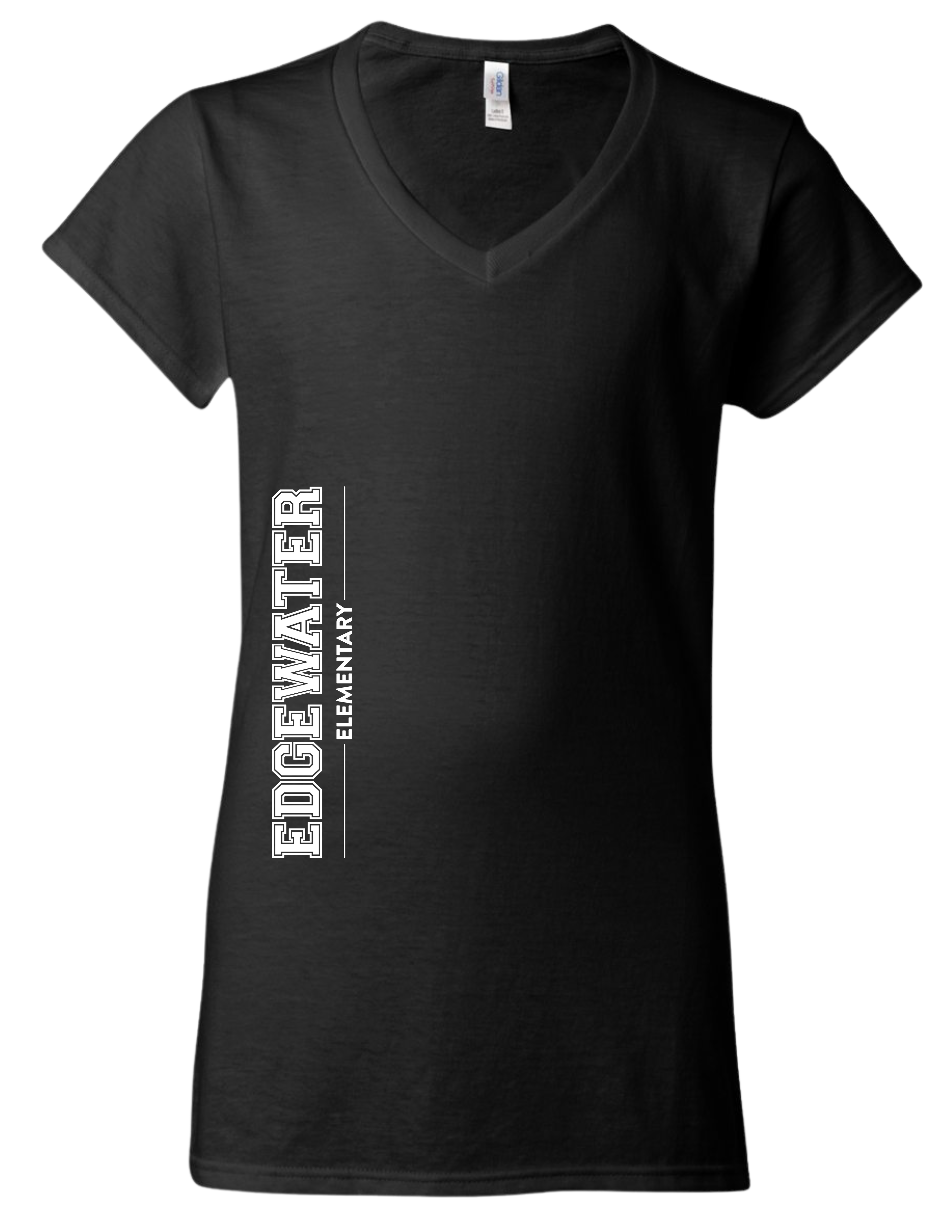 EDGEWATER V NECK SIDE PRINT