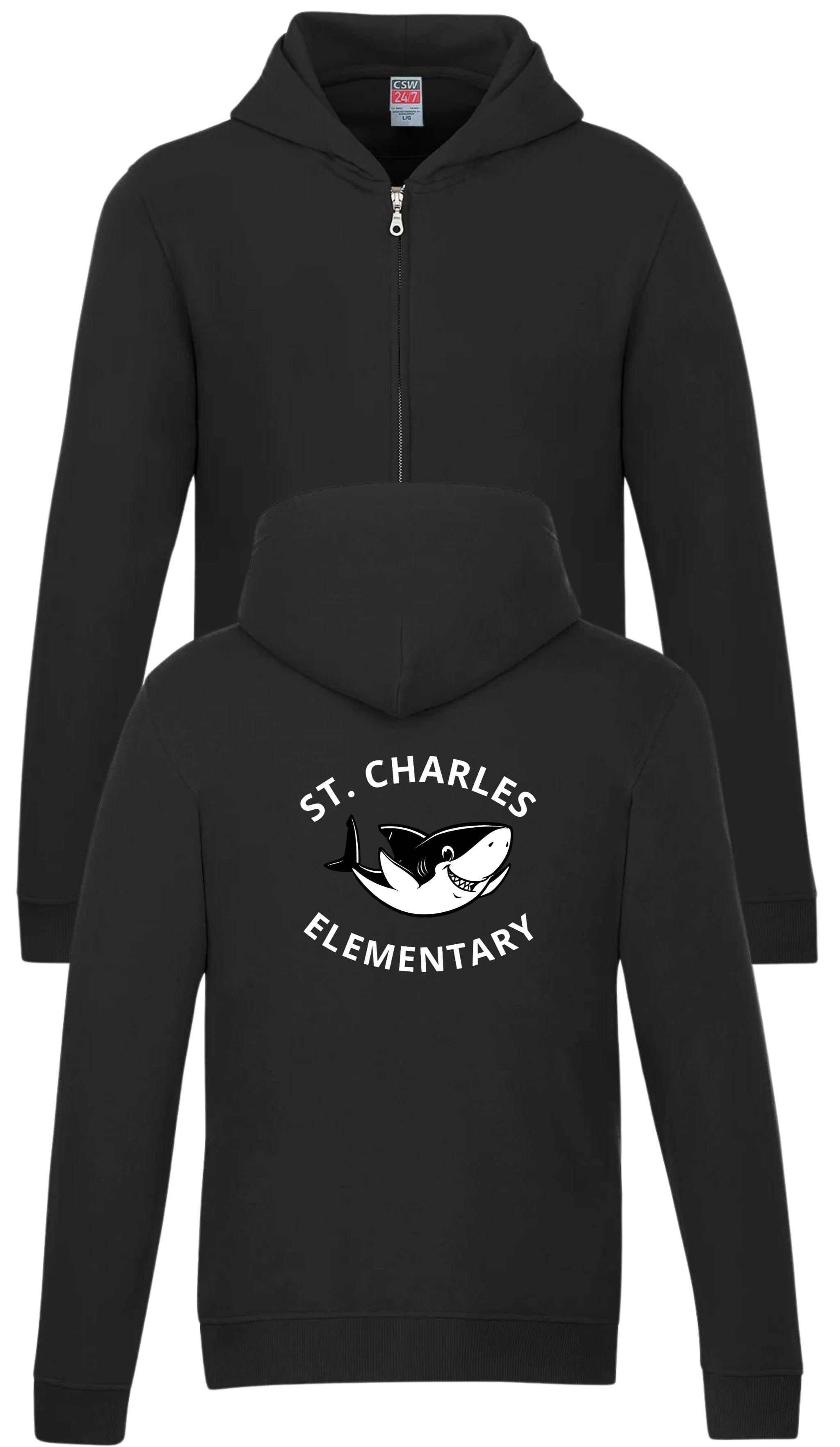 St Charles Youth Full Zip Sweatshirt