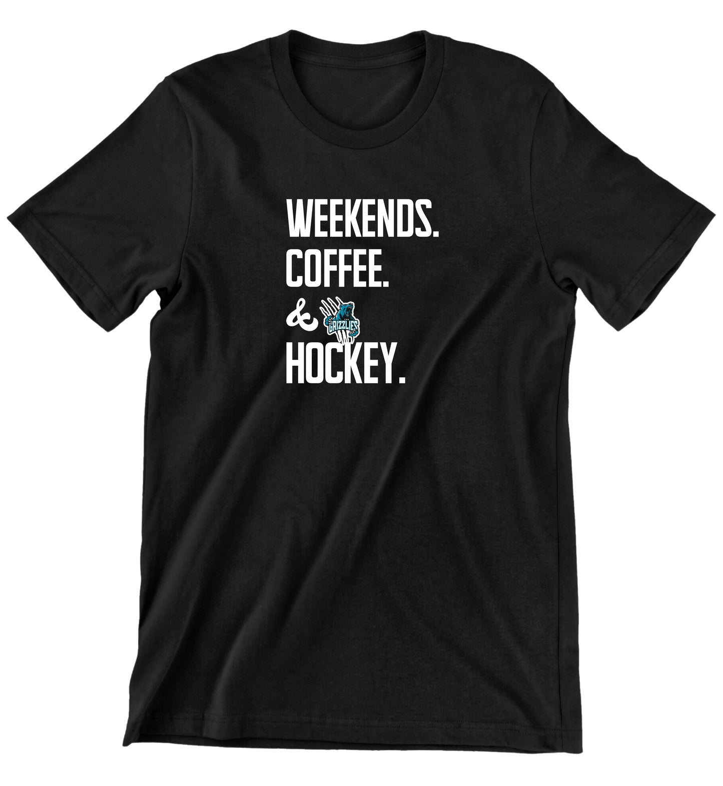 T-SHIRT GRIZZLIES ' WEEK-ENDS, CAFÉ & HOCKEY '